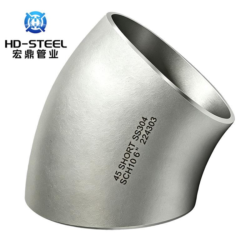 ASME B16.9 45 DEG SR Stainless Steel Elbow
